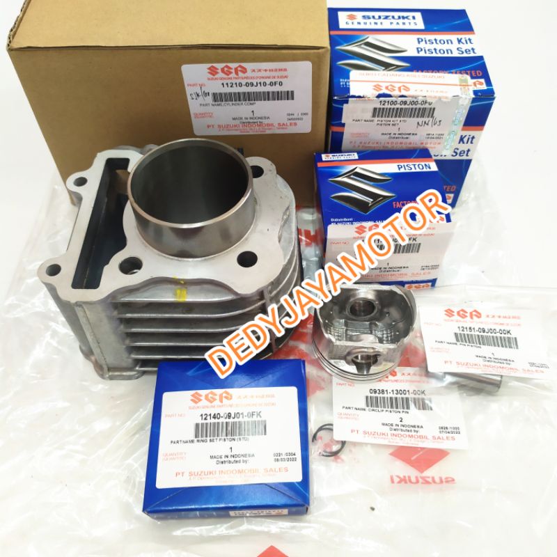 Blok seher  suzuki nex,nex fi addrees +piston kit produk original sgp 100%
