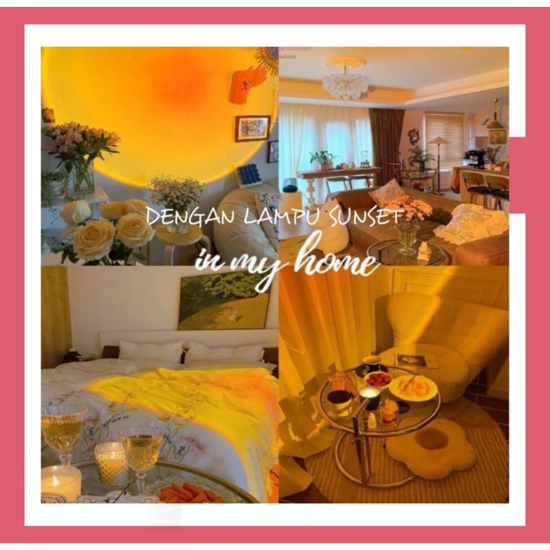 Lampu Sunset Lampu Fill Proyektor Lampu Tidur Led Lampu Sunset Kamar/Lampu Sunset