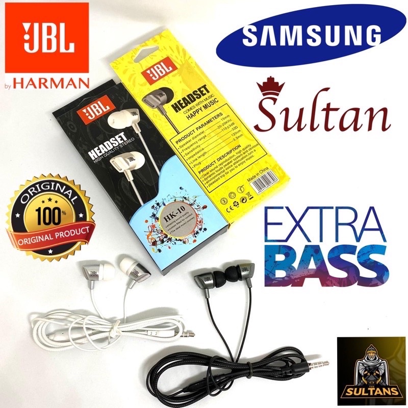 GROSIR HANDSFREE J600 J STEREO EXTRA BASS ORIGINAL QUALITY Pure Bass