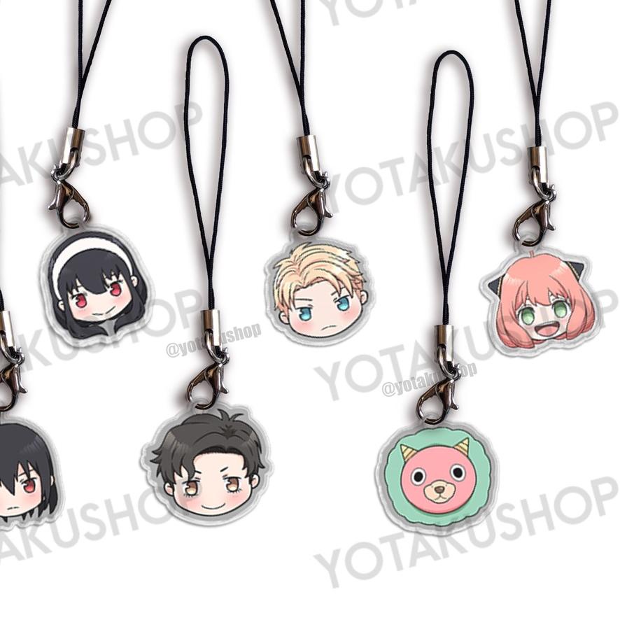 ゲ Tali Strap Gantungan HP Anime Spy X Family Fanmerch spyxfamily Forger Anya Loid Yor YOTAKUSHOP ter