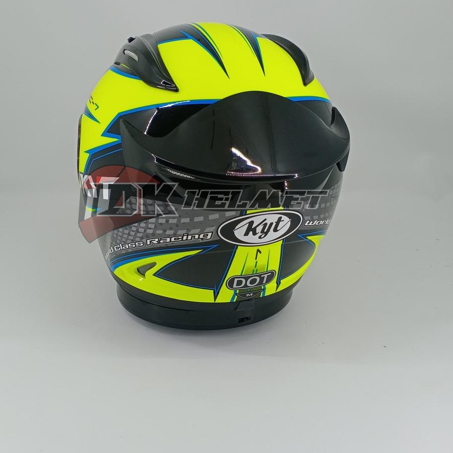 Seller Helm Full Face KYT RC7 Seri 16 Yellow Fluo Gun Metal Black Blue Kuning Hijau Stabilo Touring