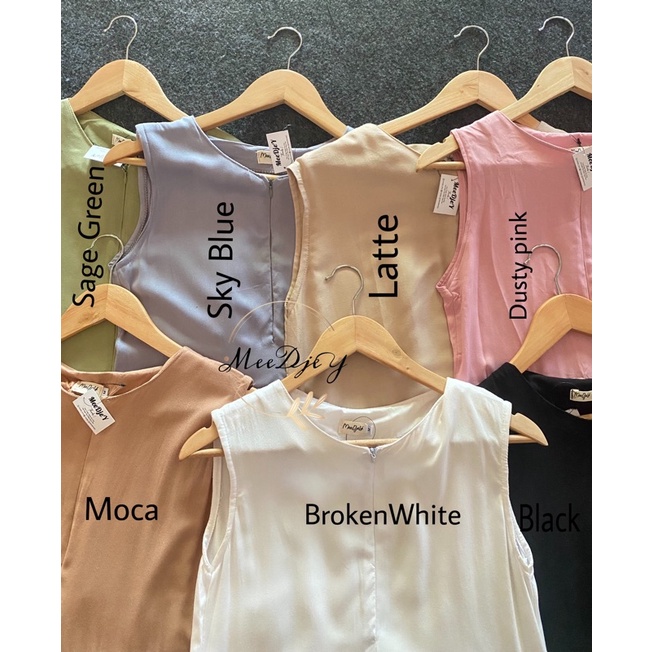 BELVA FLOWY DRESS/SLEEVELESS DRESS MAXI DRESS-1