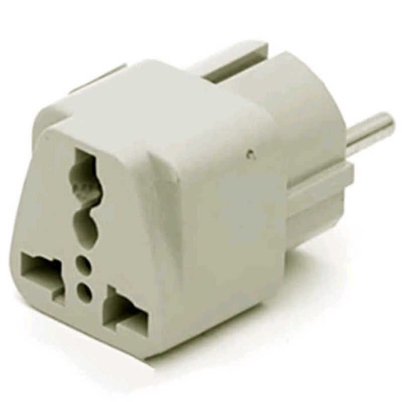 OVER STEKER ADAPTOR KAKI 3 KE KAKI 2 TRAVEL ADAPTER TO UNIVERSAL