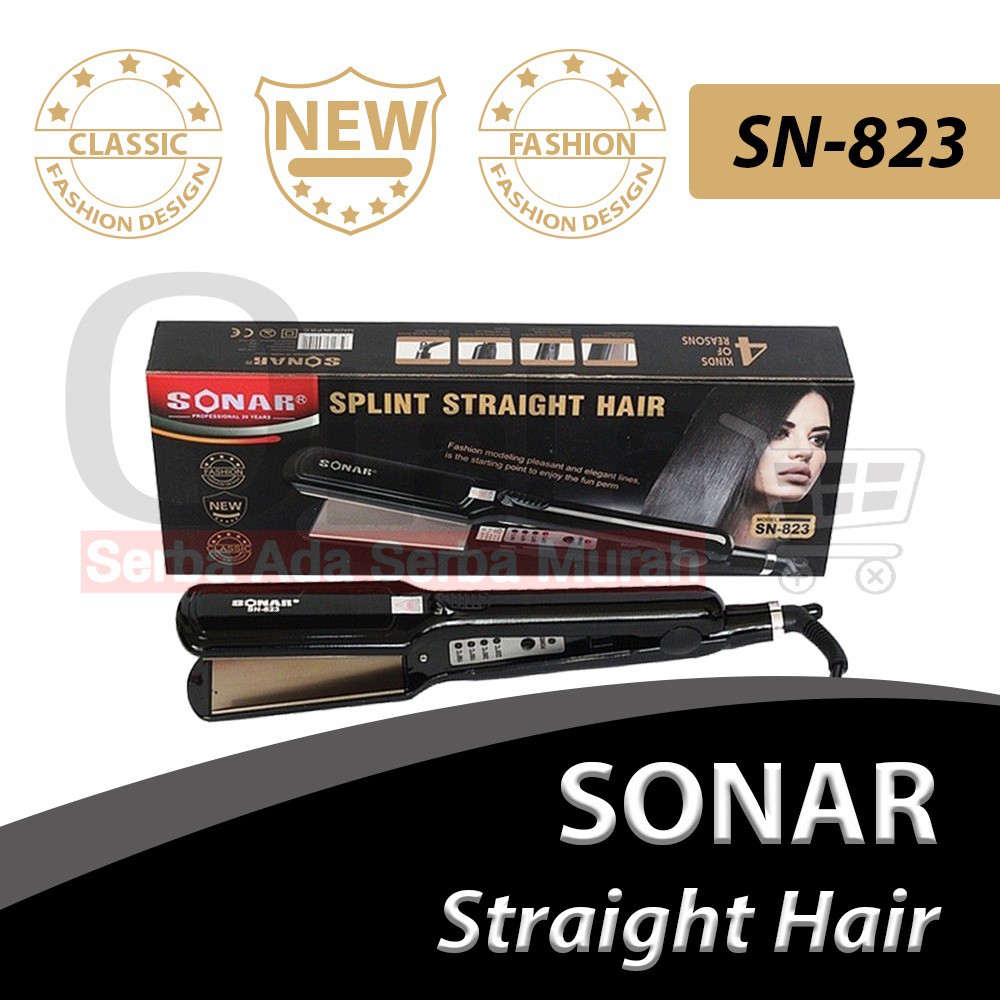 Catokan Sonar  Splint Straight Hair Catok  Plat Lurus SN  823  