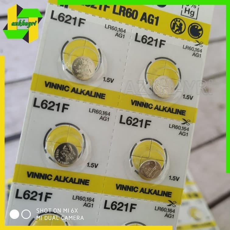 Baterai Batre Jam Kancing L621F LR60 AG1 Vinnic setara 364 SR60 SR621