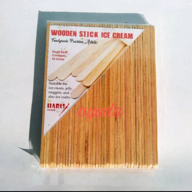 Stik Es Krim Kayu Pinus Stick Ice Cream Pinus Super Motir Serat Eceran Stik Jelly Nuget Stik Craft