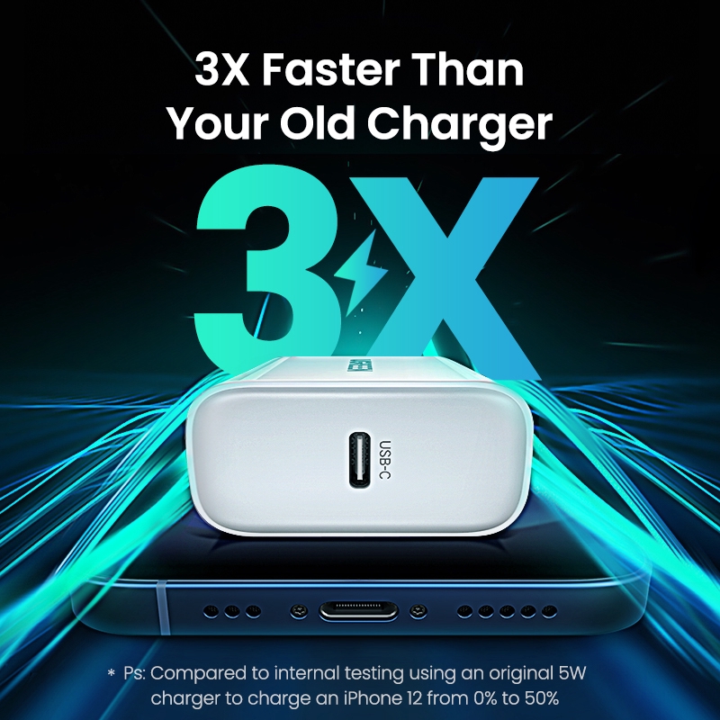 Ugreen PD 20W Quick Charge QC 4.0 3.0 USB Tipe C Untuk iPhone 14 13 pro Max 13 / 12 / 11 / XS / XR / 7 plus / 8 plus / X