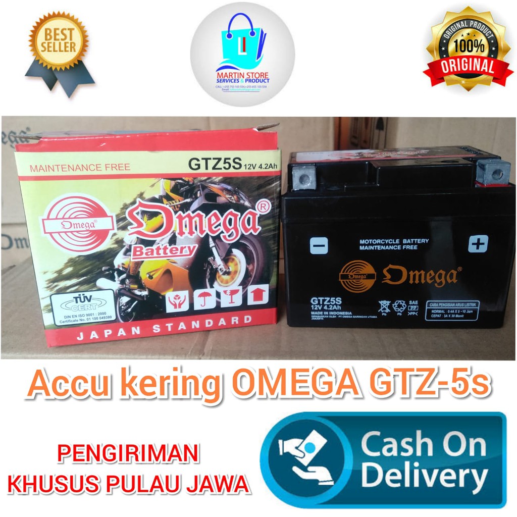 AKI ACCU KERING OMEGA GTZ 5S
