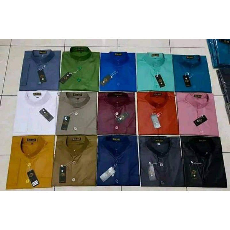 kemeja koko Haibah kerah kotak al-kafi original