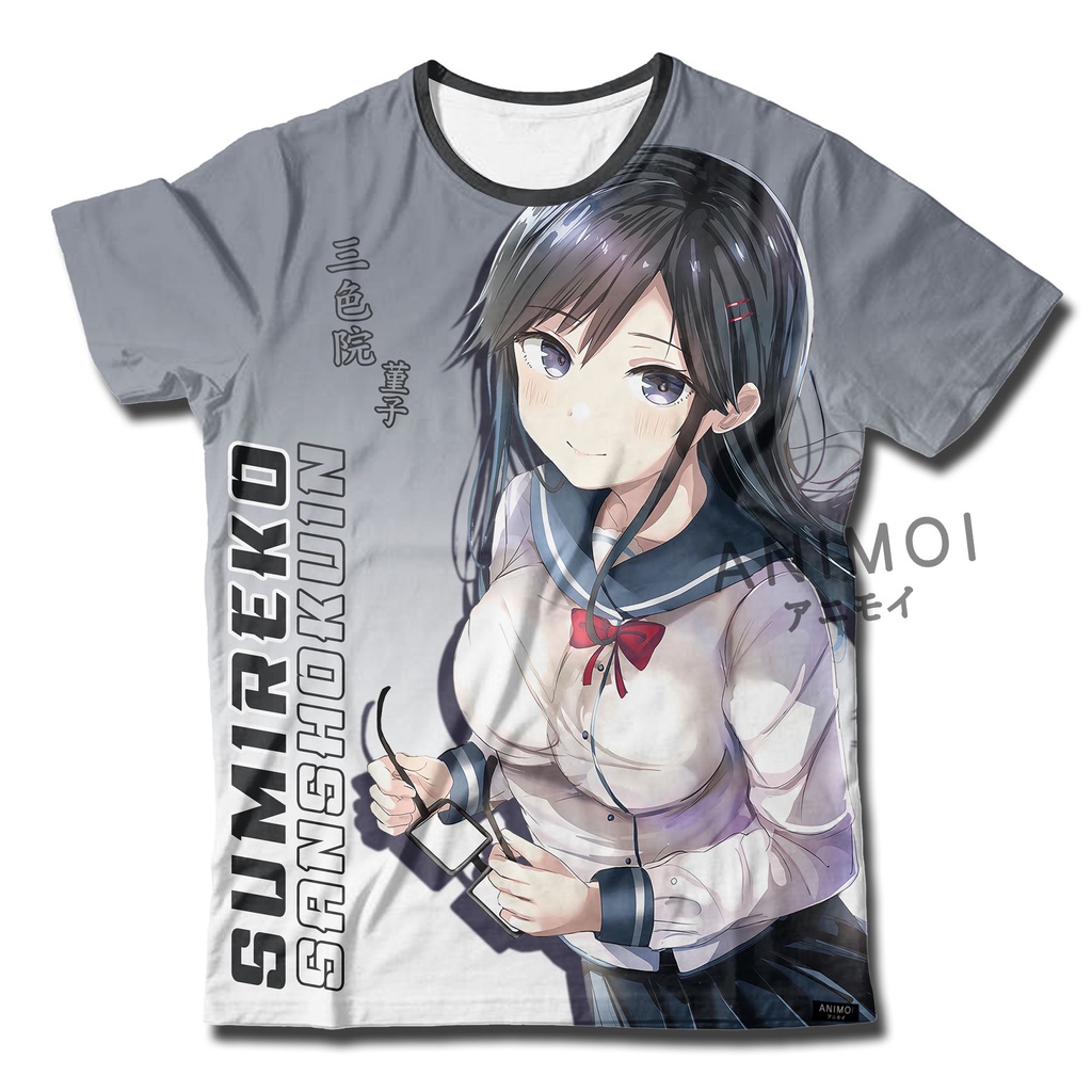 Kaos Anime Full Print || Pansy || Oresuki || Sumireko Sanshokuin