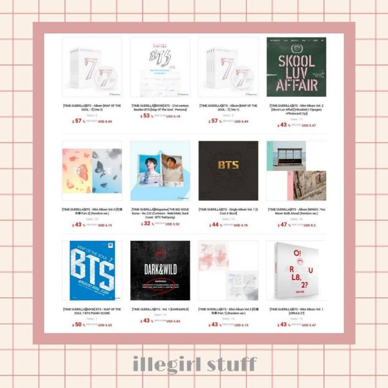 [PELUNASAN] BTS ALBUM SEALED SALE KTOWN4U