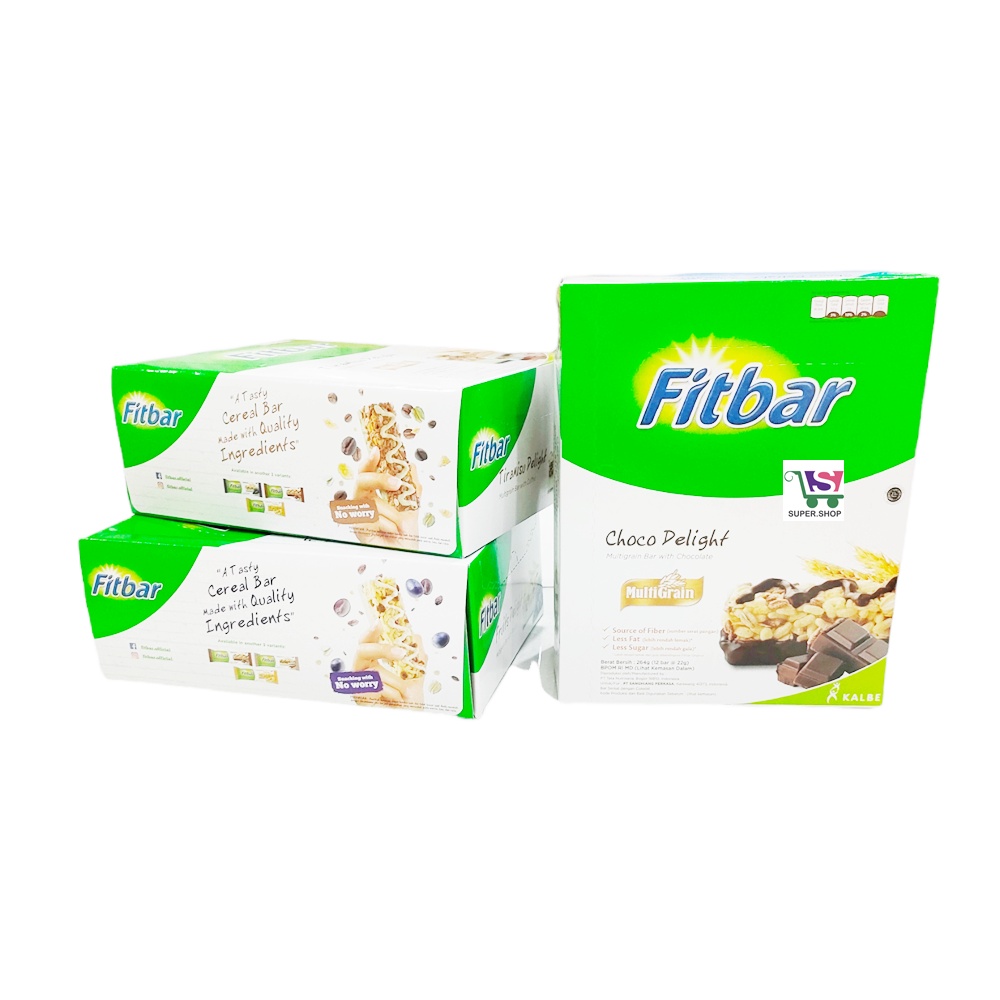 Fitbar Multigrain Oat Gandum Cheese Delight / Chocolate / Fruit / Tiramisu PACK (isi 12 pcs)