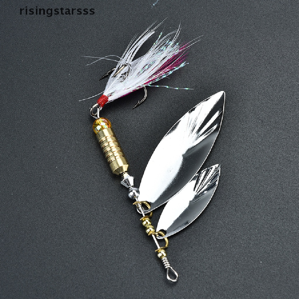 Rsid Span-new 7g fishing lure Sendok Umpan ideal Untuk bass trout Bertengger pike rotating fishing