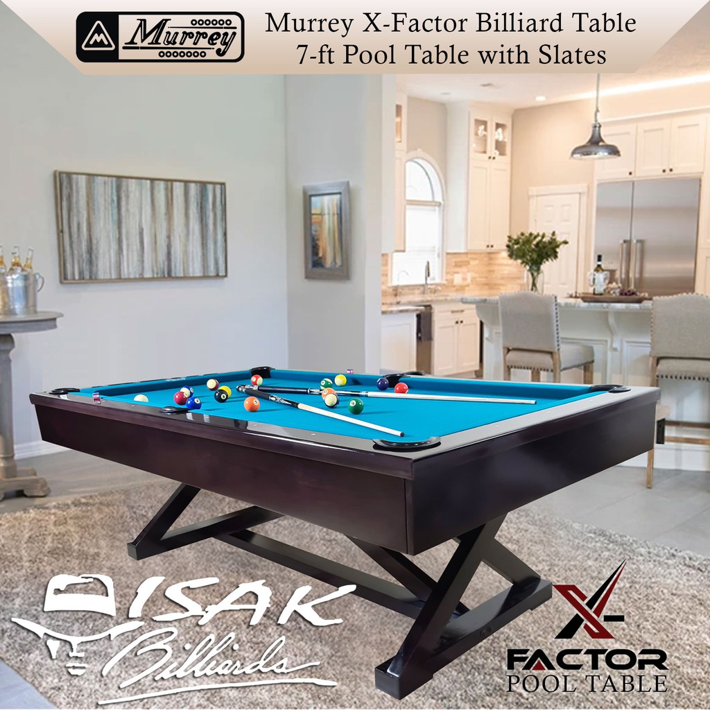 Murrey X Factor 7 Ft Pool Table Batu Slate Meja Billiard 7 Feet Biliar Asli Shopee Indonesia