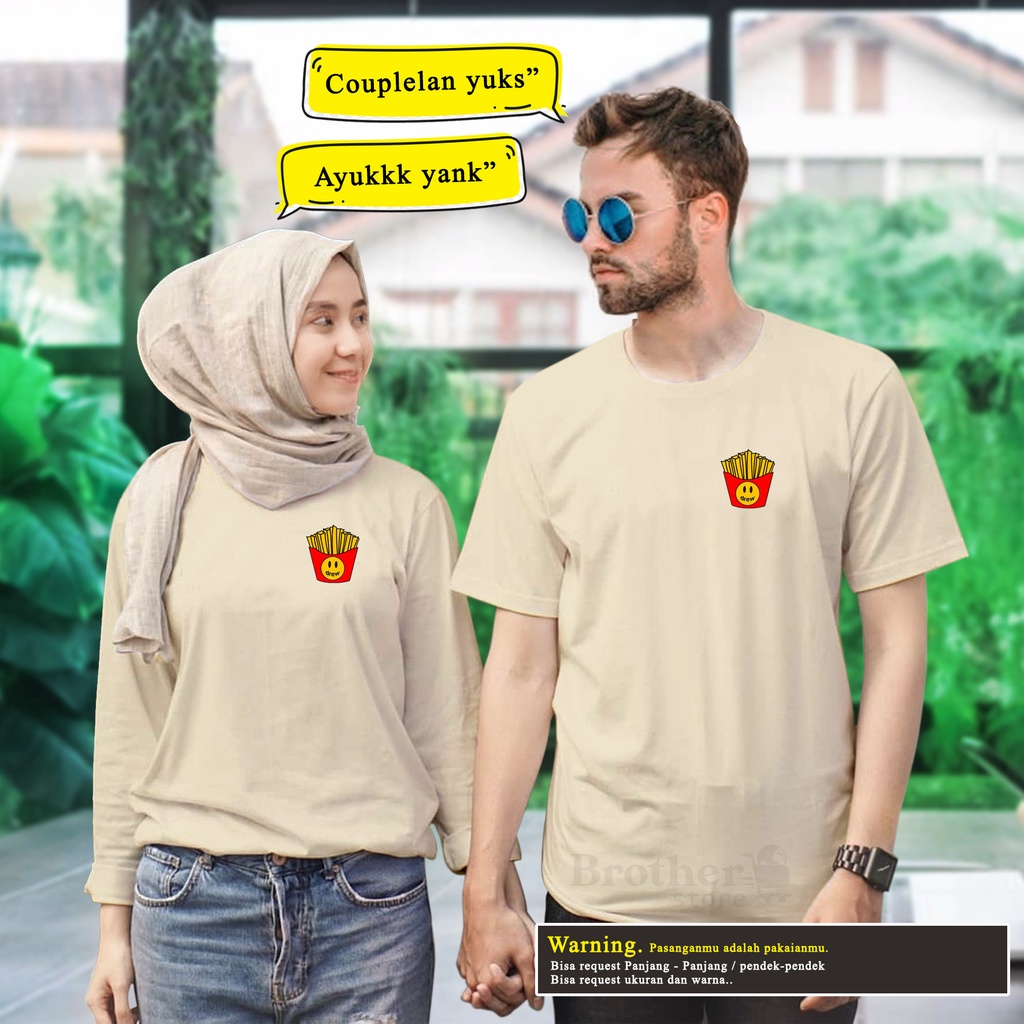 Kaos Couple Goals - Kaos Road to halal - Kaos Preweding - Kaos Custom kata - Potato - Premium T shirt