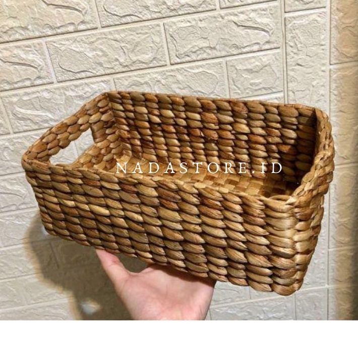 Nadastore Box Non besi | Storage Multifungsi Anyaman Eceng Gondok | Tempat Penyimpanan Enceng | hampers | Kotak Hantaran | Souvenir Kado