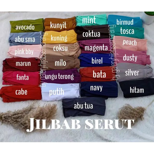 JILBAB INSTAN SERUT JOKOWI POLOS ADIBA Hijab instant khimar