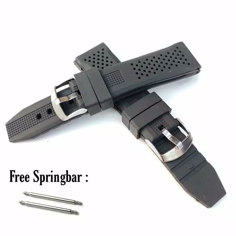 STRAP TALI JAM EXPEDITION KARET UKURAN 22MM RUBBER STRAP TALI JAM TANGAN EXPEDITION KARET EXPEDITION