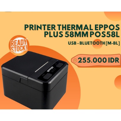 Printer Thermal EPPOS PLUS 58mm POS58L - USB BLUETOOTH [M-BL]