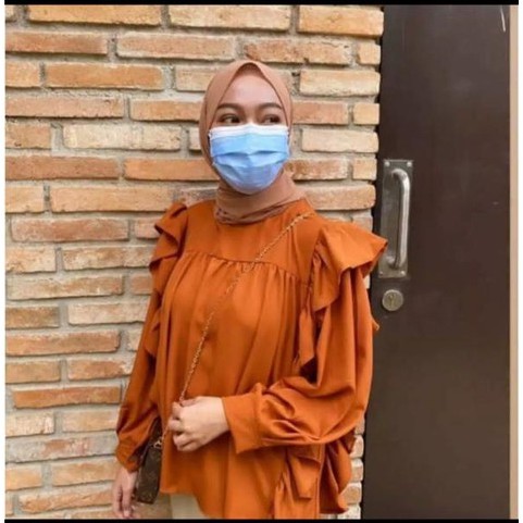 1KG MUAT 5PCS | RIANA TOP BASIC SHIRT HITS OOTD SELEBGRAM FASHION GROSIR MURAH WANITA