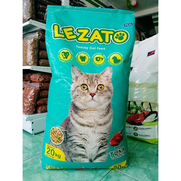 MAKANAN KUCING LEZATO TUNA 20KG - grabb gojek