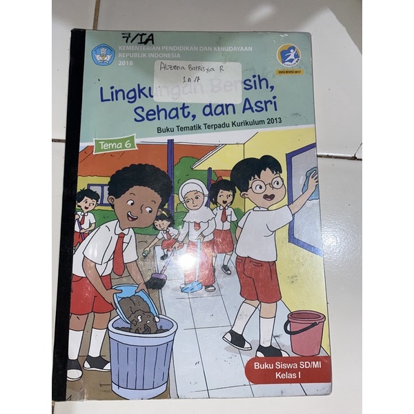 

preloved buku Tematik tema 6 kelas 1 SD