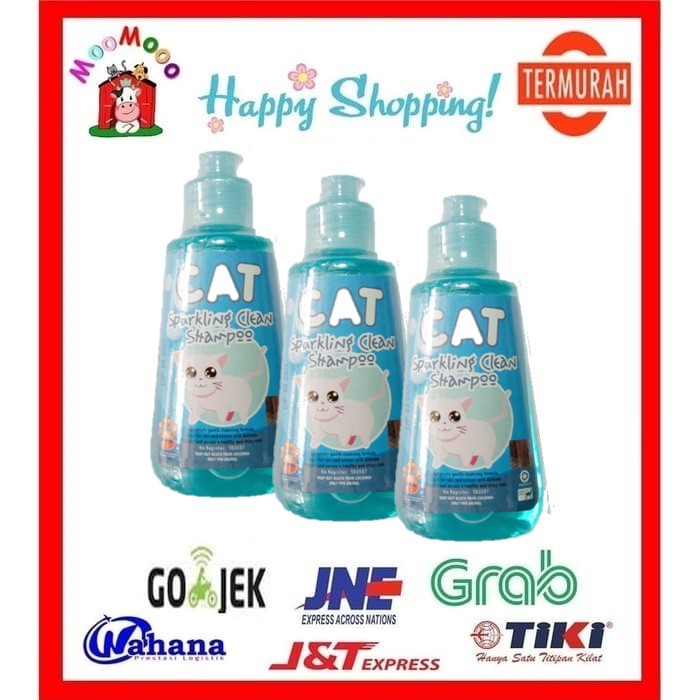 Raid All CAT Sparkling Clean Shampoo 150ml - Blue / Shampoo Kucing