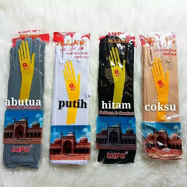 Kaos Tangan Allawi Muslimah / Sarung Tangan Puso Muslimah