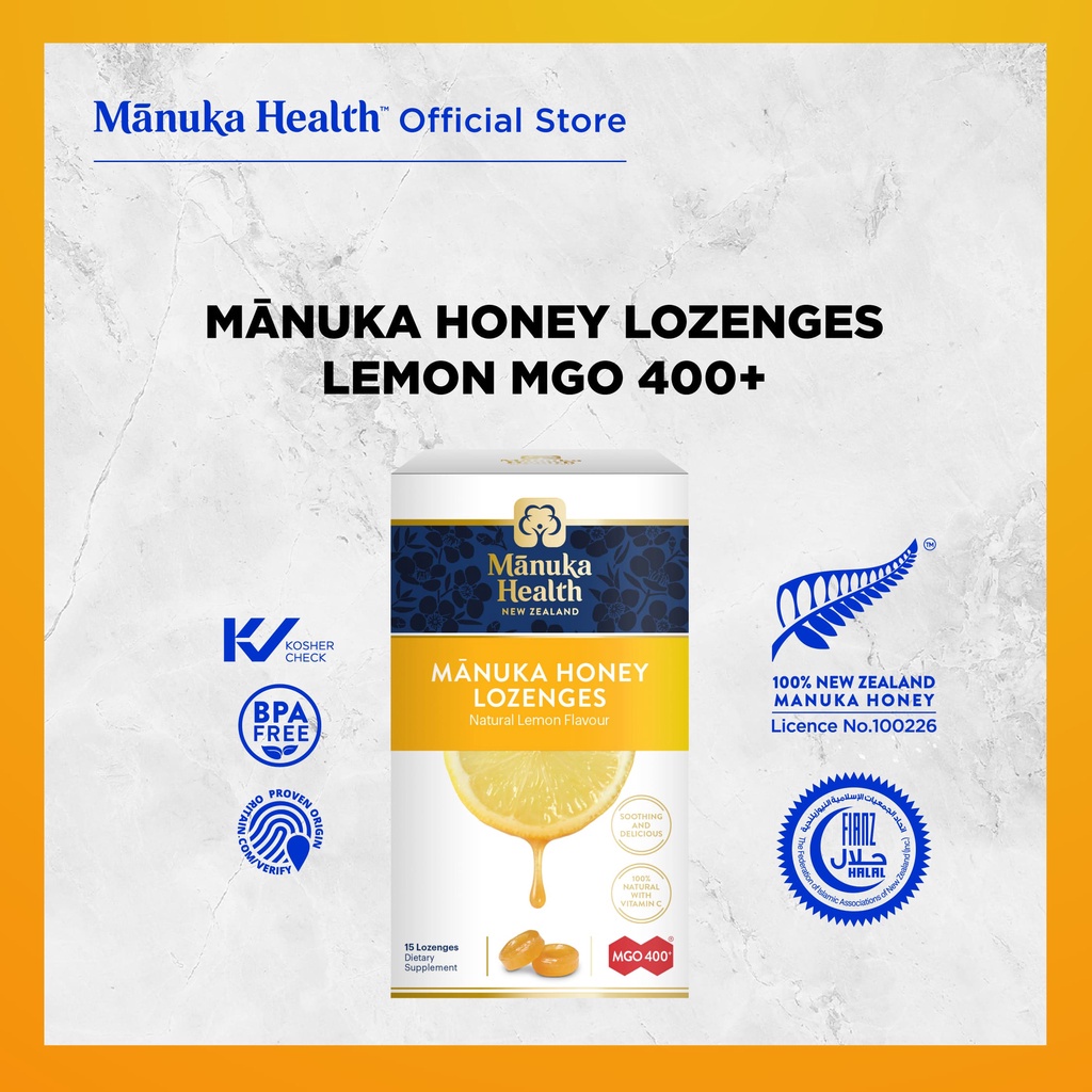 

Manuka Health MGO 400+ With Lemon Lozenges