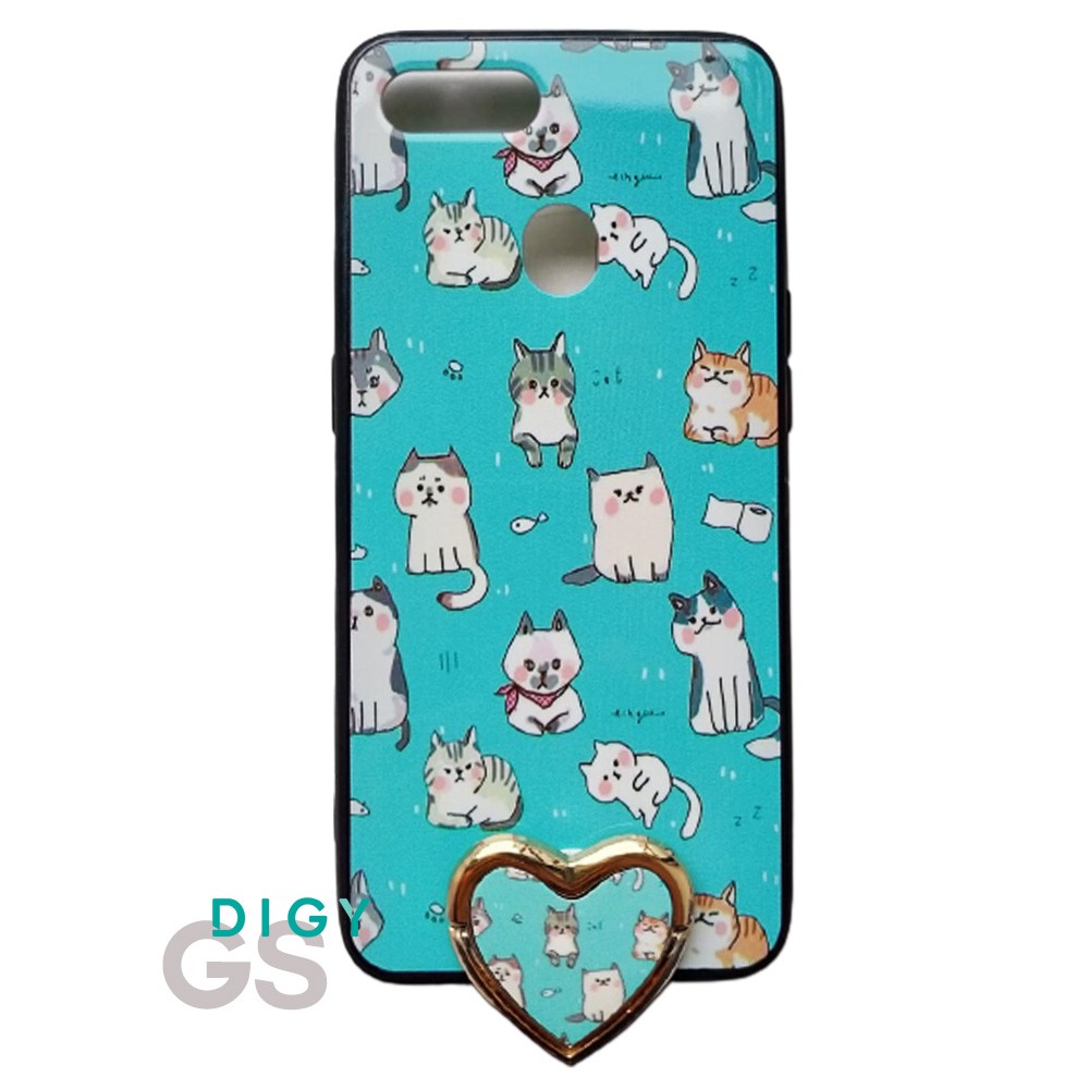 casing hp import OPPO F9  model korea Case Fuze free Ring Love