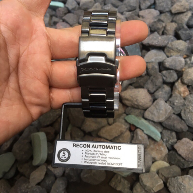 Jam tangan Rip curl Recon automatic Gunmetal sss