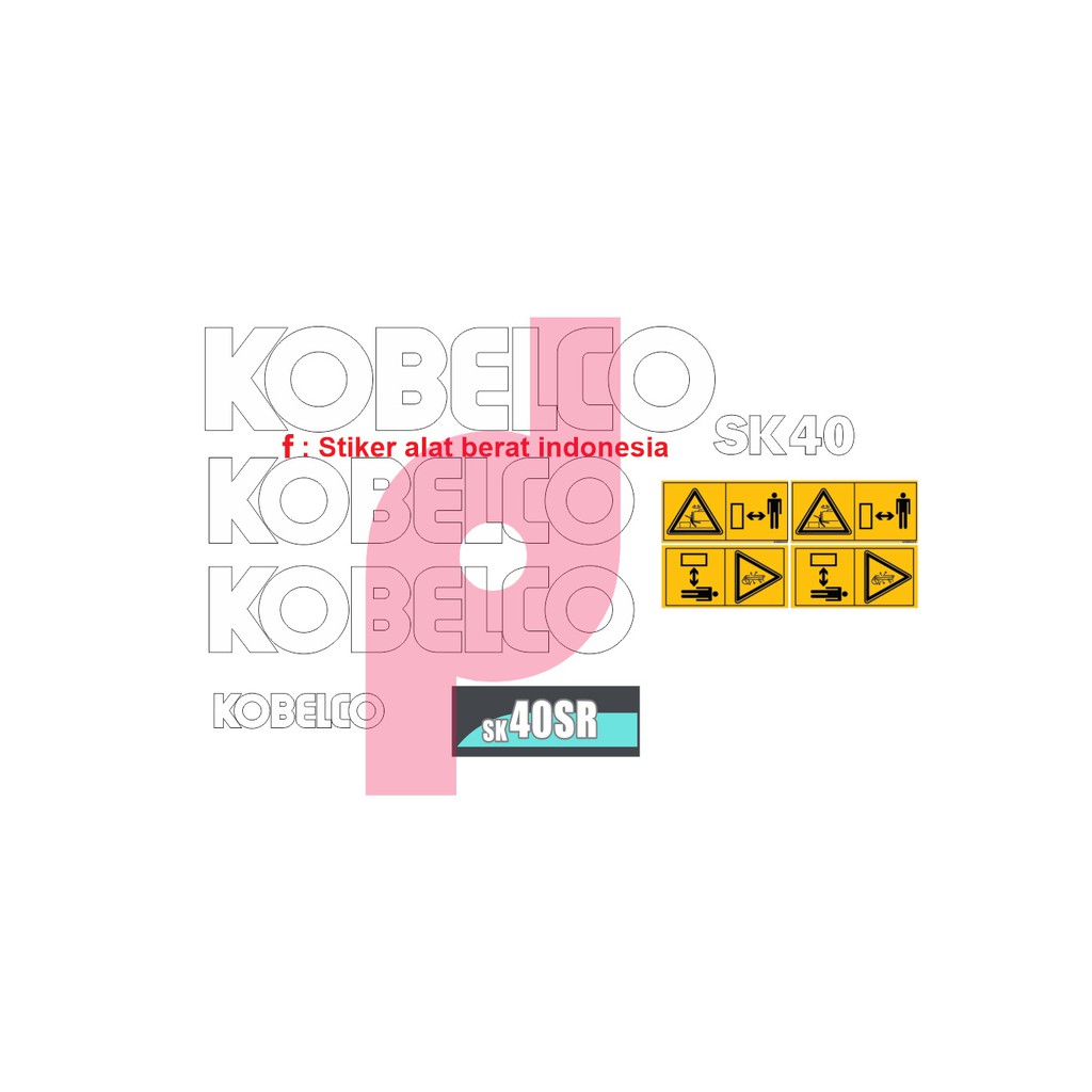 

STIKER KOBELCO SK40SR