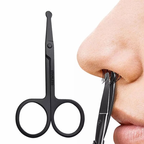 Gunting Bulu Hidung Nose Hair /Gunting Kumis/Gunting Bulu Jenggot/Gunting Kecil Stainless Steel Anti Karat Ujung Bundar F756