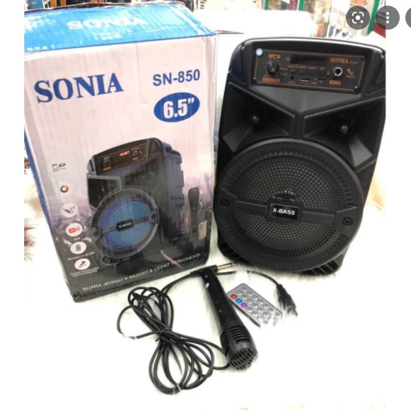 Speaker Portable Murah Sonia SN850 Free Mic Kabel