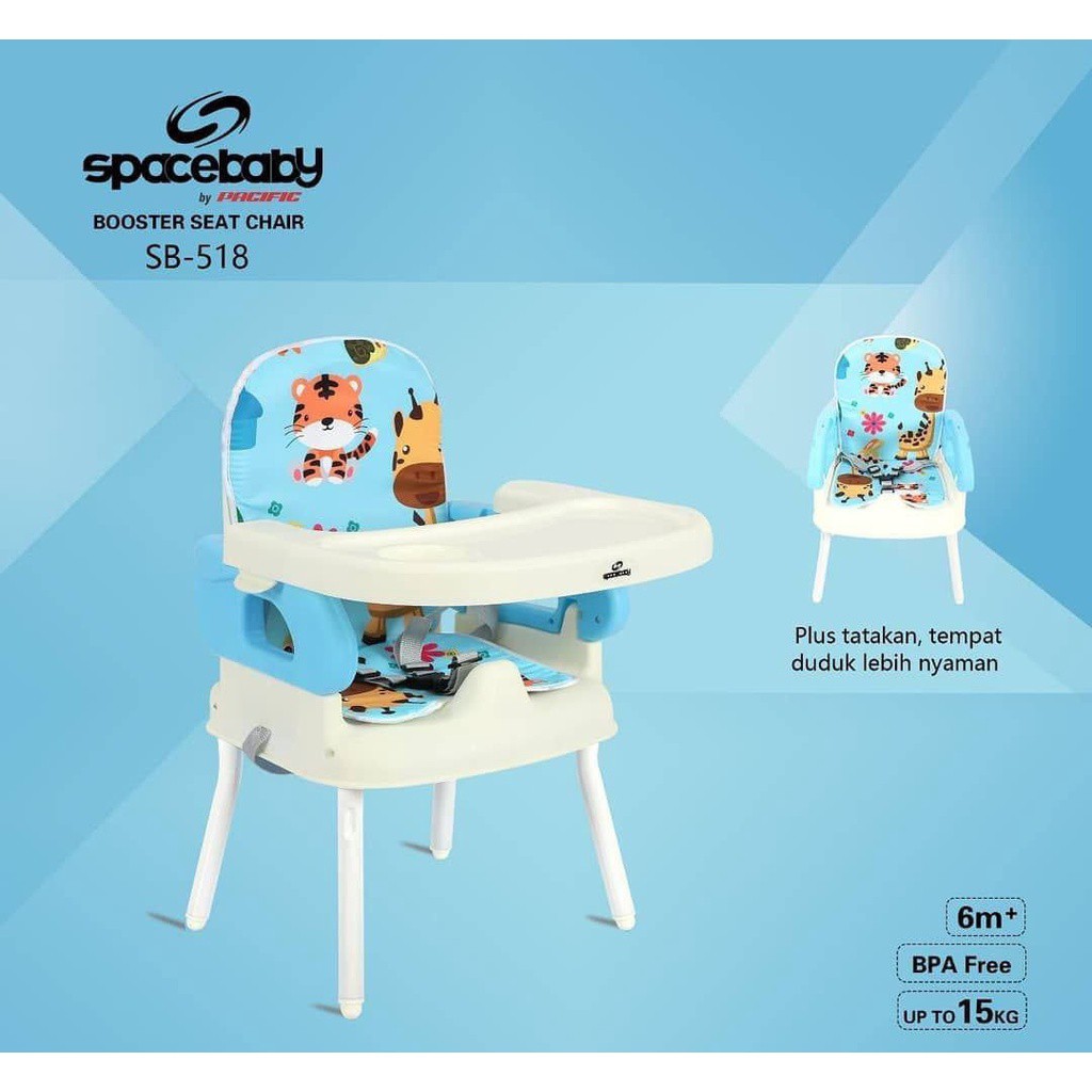 Infant Seat/ NEW Baby Bather /Bouncer Tempat Duduk Bayi Mastela /Space Baby-Booster Space BIRU