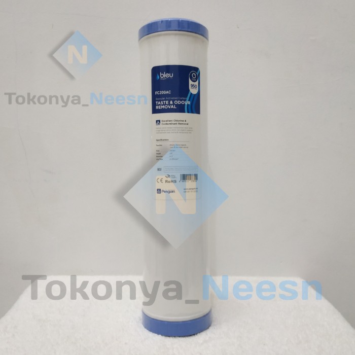 Jual cartridge filter air penguin bleu 20" GAC Shopee Indonesia