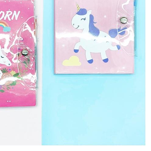 

✵ Buku tulis unicorn + pen sampul mika ♤
