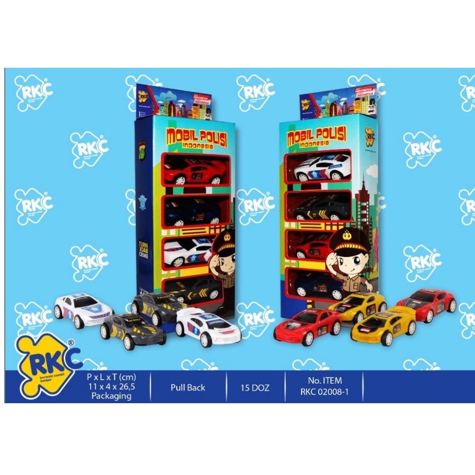 mainan mobil polisi kecil