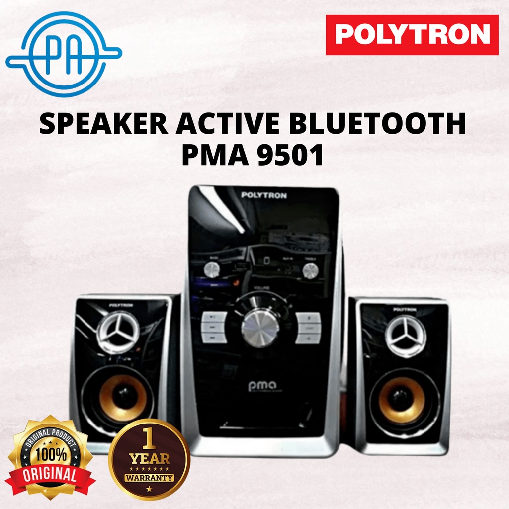 SPEAKER AKTIF POLYTRON PMA 9501 PMA-9501 / PMA 9521 (RADIO FM)