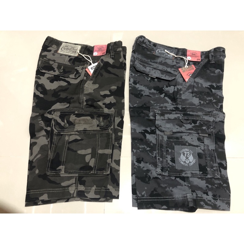CARDINAL cargo pendek doreng original / motif tentara celana gunung doreng