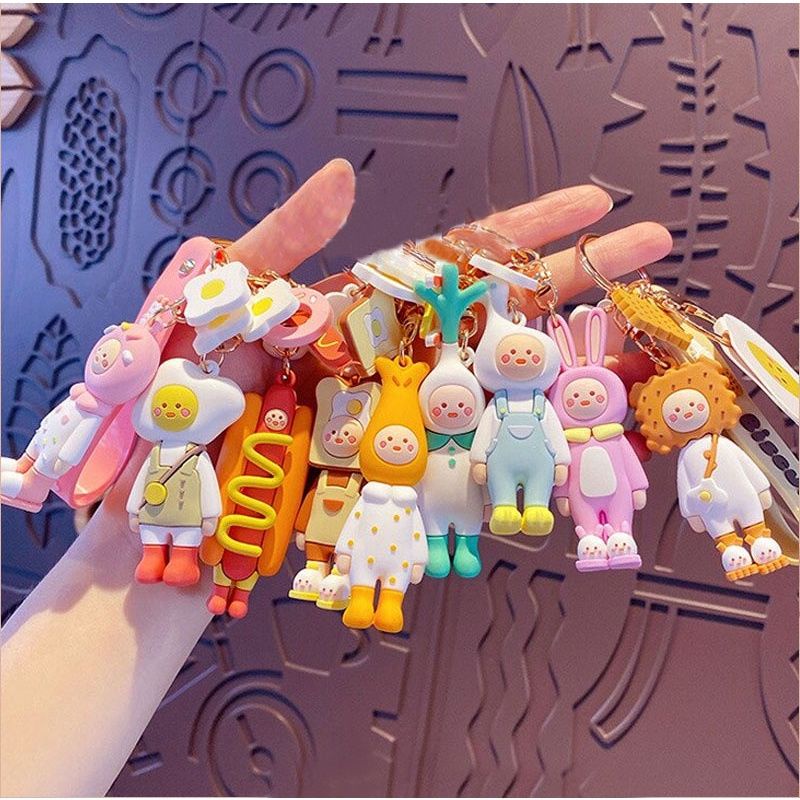 GANTUNGAN KUNCI MINION/HEWAN/MAKANAN / GANTUNGAN DESPICABLE ME TANPA STRAP