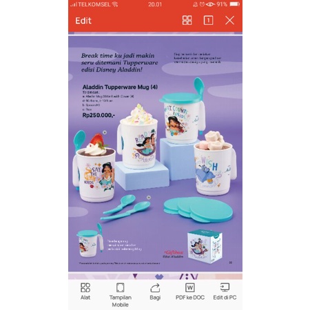 

aladin tupperware mug