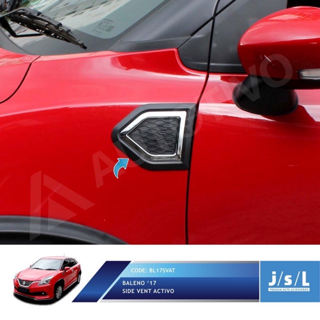 BALENO HATCHBACK SIDE VENT SAMPING PINTU MOBIL RING SIDE