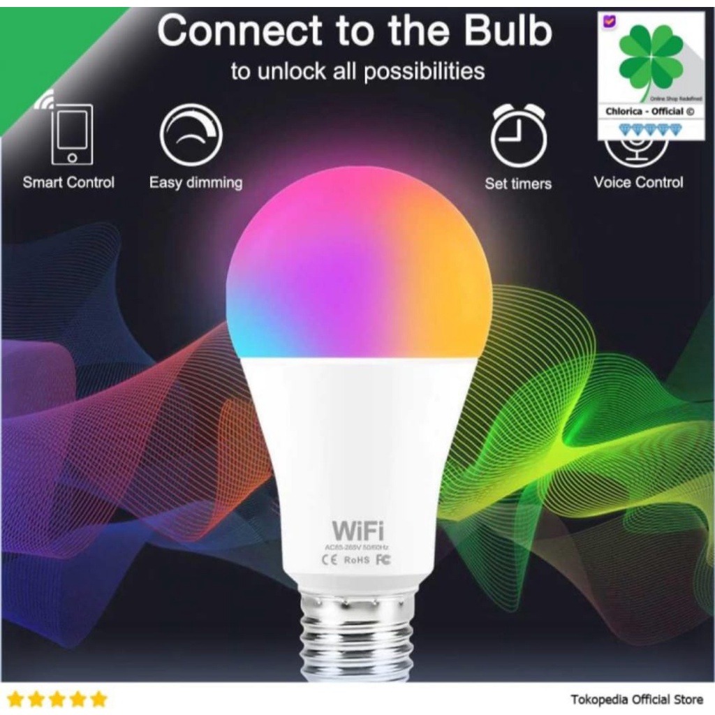 Acome Lampu Smart LED 9W RGB Garansi Resmi 1 Tahun AL02B