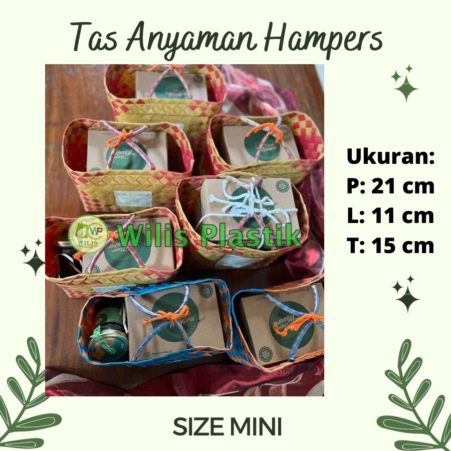 TAS Souvenir Tas Anyaman Plastik Tas souvenir murah untuk BERKATAN HAMPERS Souvenir Parcel Hantaran Sembako Wadah Thinwall Sterofoam