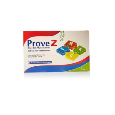 PROVE Z multivitamin ZINK DANKOS MULTI VITAMIN ZINC PROVEZ KALBE BPOM