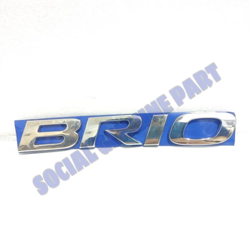 Emblem bagasi new Brio baru Original