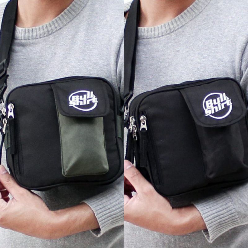WAISTBAG/TAS SAMPING BULLSHIRT MOTIF TERBARU