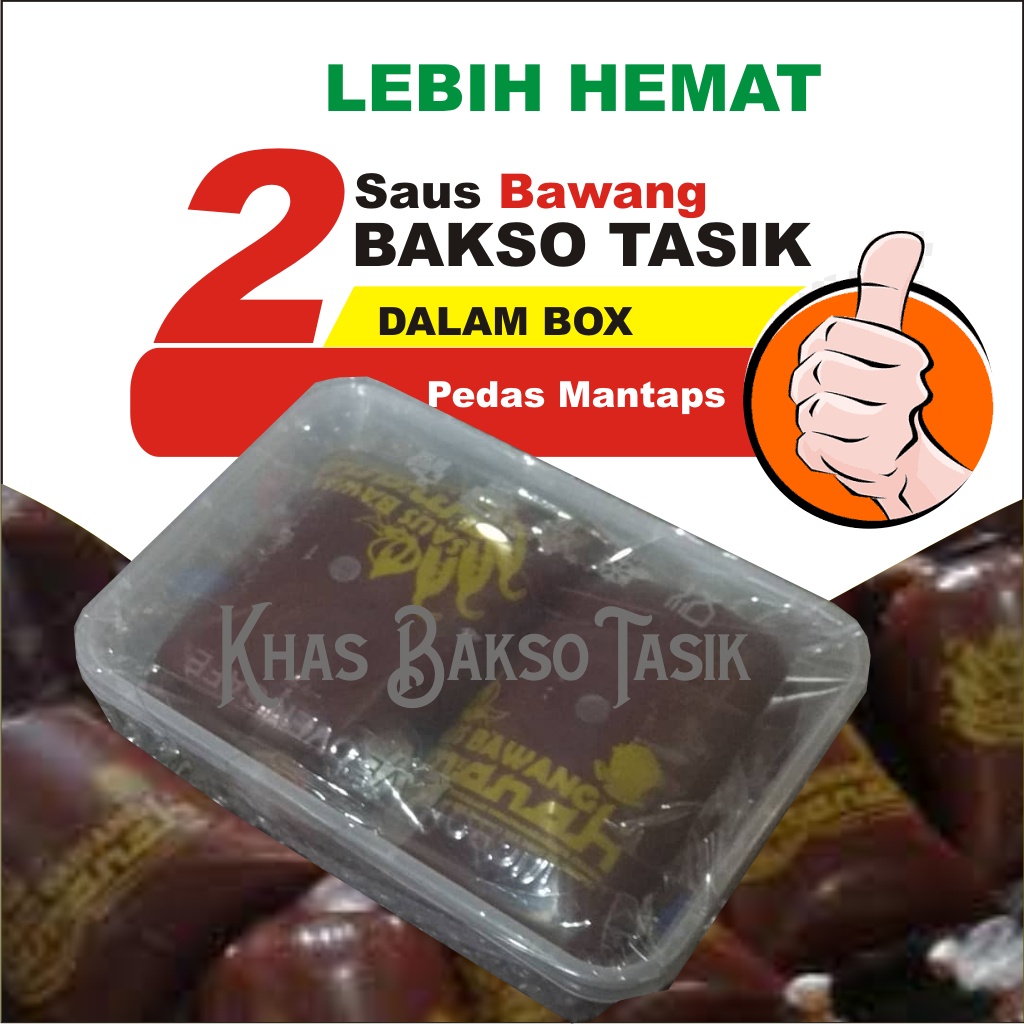 

SAOS BAWANG KHAS BAKSO TASIKMALAYA \ SAOS BAWANG TASIK PAKET HEMAT BOX ISI 2