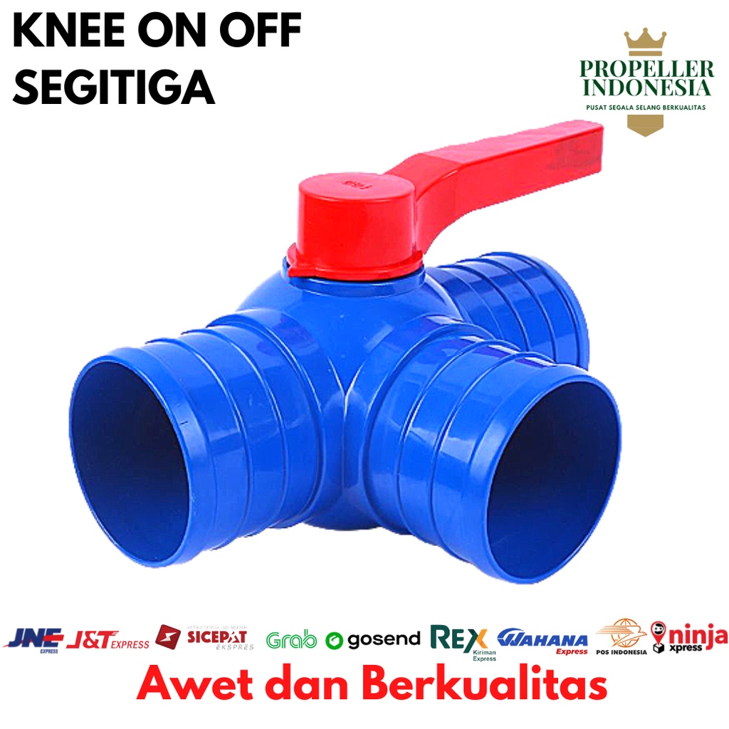 Quick Connector Selang Drip irigasi Pertanian Knee On Off 2&quot; - 4&quot;